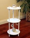 3-Tier Corner Stand Finish: White