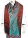 Tanchoi Silk Womens Scarves Jacquard Pattern 22 x 72 inches (srft065)