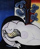 Art Reproduction Oil Painting - Picasso Paintings: Nude in a Black Armchair - Classic 20 X 24 - Hand Painted Canvas Art