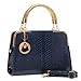 MG Collection MATANA Crocodile Trendy High Gloss Doctor Style Tote Purse Bag