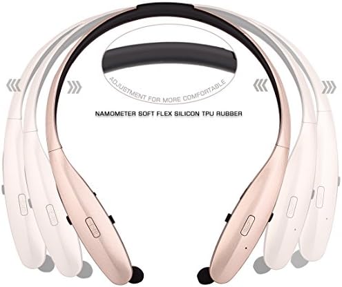 Bluetooth Headset Headphones,Joysounds HBS-960 Headset Neckband Wearing Style Earphone Headphone for iPhone 6 6S 5 5S, Samsung, sony, Note 4 3 2 Android Cellphones Enabled Bluetooth Device (Gold)