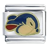 Animal Blue Bunny Italian Charms Bracelet Link