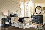 American Drew 919-39XNR - Camden Dark Metal Bed Bedroom Set (Black)