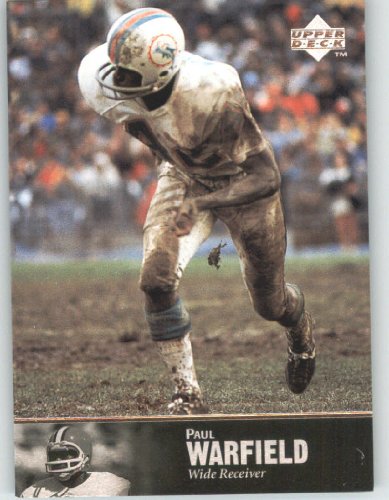 1997 Upper Deck Legends Football Card # 67 Paul Warfield - Miami Dolphins - NFL Trading Card in Screw Down Case