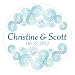 Small Personalized Sea Breeze Wedding Favor Sticker Small Personalized Sea Breeze Wedding Favor Sticker