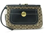 AUTHENTIC COACH ERGO SIGNATURE LEATHER WRISTLET 40458