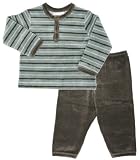 Holidays Sage Stripes Henley and Legging Set ~ newborn & infant