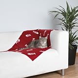 Trixie Beany Fleece Blanket, 100 × 70 cm, Bordeaux