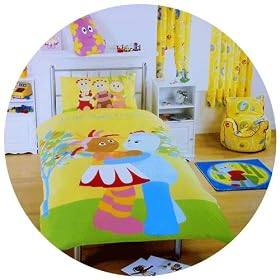 * OFFICIAL * IN THE NIGHT GARDEN Single Duvet Cover and Pillowcase set. * ITNG BEDDING *