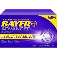 Bayer Advanced Aspirin Regular Strength, 325mg, 100Coated Tablets