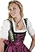 Dirndl Womens 3-Piece Balconette-Style Dirndl Longer Length