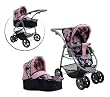 Knorrtoys.com 90778 Coco - Coche de paseo para mu�ecas convertible, dise�o de flores