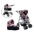 Knorrtoys 90778 - Puppenkombi Coco - blau mit Blumenmuster