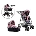 Knorrtoys 90778 - Puppenkombi Coco - blau mit Blumenmuster