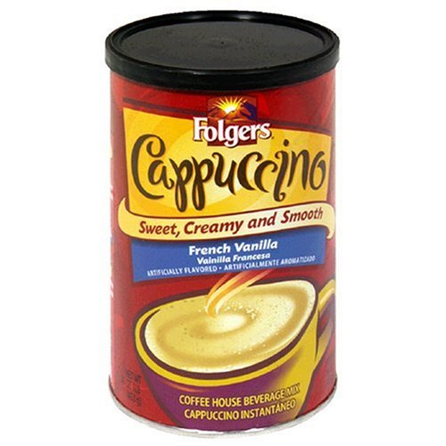 Folgers Cappuccino French Vanilla Beverage Mix, 16-Ounce Units (Pack of 6)