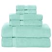 Contemporary Home 6-pc. Towel Set - Bermuda Turquoise