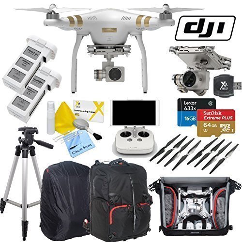 DJI Phantom 3 Professional Quadcopter Drone Kit (24-Items)