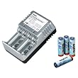 Hama Steckerladeger�t Uni 3AS inkl. Sanyo NiMH-Akku  "Mignon AA" (2100mAh) 4er Pack