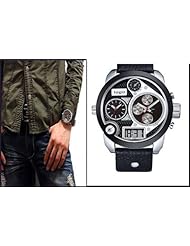 Sports Women Watch Multiple Time Zone Show Time Digital Watch Fashion Wrist Military Watch Mens