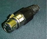 Lot Of 10 3 Pin XLR Female Plug Jacks W/ Strain Relief