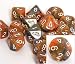 Festive Polyhedral 16mm Mardi Gras/white d10 Dice