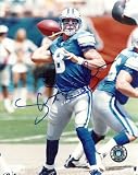 MIKE MCMAHON,DETROIT LIONS,RUGERS,SIGNED,AUTOGRAPHED,8X10 PHOTO,COA, RARE HARD PHOTO TO FIND