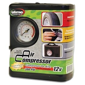 Slime 12-Volt Air Compressor with Gauge