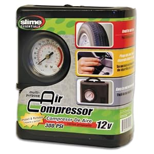 Slime 12-Volt Air Compressor with Gauge