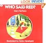Who Said Red? (Aladdin Books)