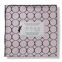 SwaddleDesigns Ultimate Receiving Blanket - Pastel Pink with Brown Mod Circles