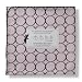 SwaddleDesigns Ultimate Receiving Blanket - Pastel Pink with Brown Mod Circles