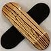 Peoples Republic Zebra Complete Wooden Fingerboard w Nuts Trucks - Basic Bearing Wheels