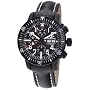 Fortis Men's 638.28.71L B-42 Official Cosmonauts Automatic Chronograph Black Dial Watch