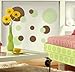 RoomMates RMK1408SCS Just Dots Green and Brown Peel & Stick Wall Decals, 31 Count