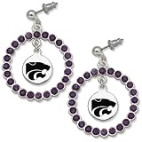 NCAA Kansas State Wildcats LogoArt Spirit Earrings