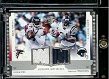 2005 SPx LaDainian Tomlinson / Michael Vick Winning Materials Jerseys San Diego Chargers Atlanta Falcons Football Card - Mint Condition - Shipped In Protective Display Case
