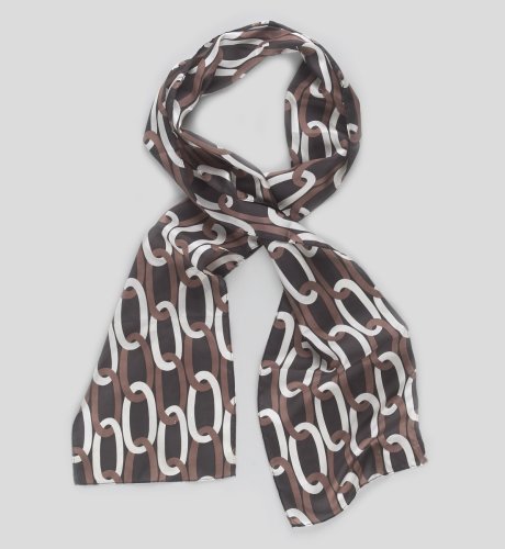 Silk Chain Print Scarf