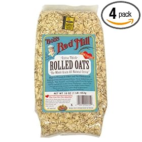 Bob's Red Mill Rolled Oats Thick, 16-ounces (Pack of4)