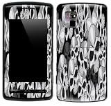 Skulls Design Decal Protective Skin Sticker for LG VU