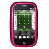 Amzer Polished Hot Pink Snap On Crystal Hard Case with Belt Clip for Palm Pre