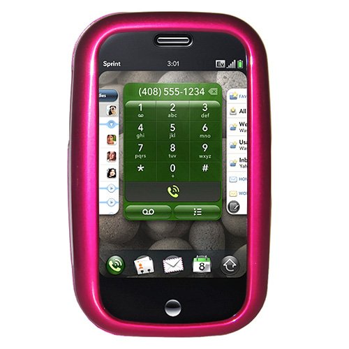 Amzer Polished Snap On Crystal Hard Case for Palm Pre (Hot Pink)