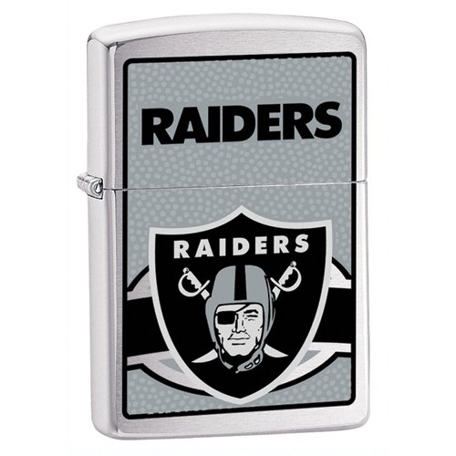 Zippo Oakland Raiders High Polish Chrome Lighter