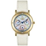 Ladies Rotary Watches Rocks Collection Diamond White Leather Watch