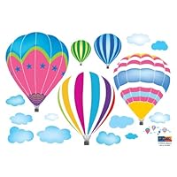 (13x24) Hot Air Balloons in the Sky Wall Decal