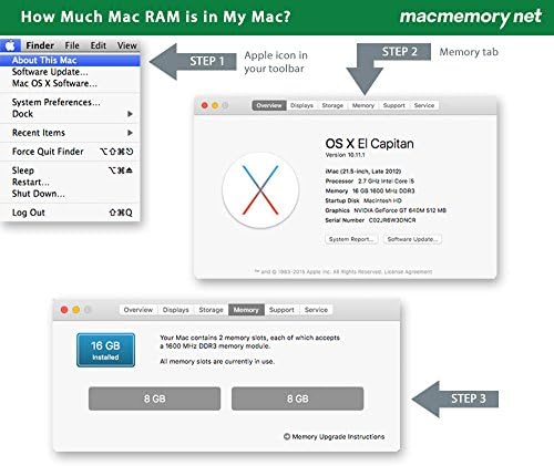 MacMemory Net 4GB DDR3-1066 PC3-8500 DDR3 1066Mhz SO-DIMM for Apple MacBook (1x 4GB)
