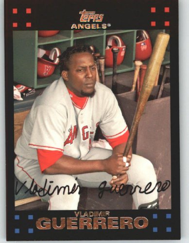 2007 Topps #300 Vladimir Guerrero - Los Angeles Angels (Gold Glove Award) (Baseball Cards)