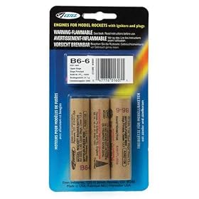 Estes B6-6 Rocket Engines from Cox R/C