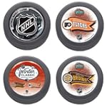 NHL 2010 Winter Classic Flyers VS Bruins 4 Collector Puck Gift Set