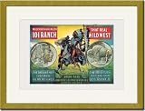 Gold Framed/Matted Print 17x23, Iron Tail Nickel