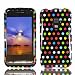 Metro PCS Samsung Galaxy Attain 4G Accessory - Rainbow Polka Dot Designer Protective Hard Case Cover + Exclusive MyDroid Magnet